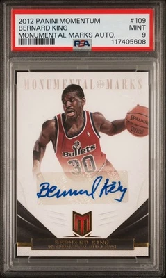 2012 Panini Momentum NBA Bernard King Monumental Marks Auto #’d/25 PSA 9 HOF! - Image 1 of 2