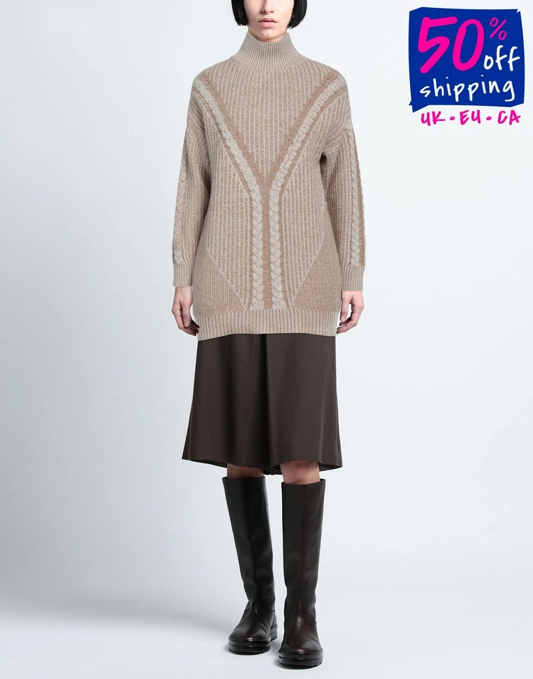 RRP€503 N.O.W. ANDREA ROSATI CASHMERE Jumper Size L Cashmere & Wool Blend - Image 1 of 4