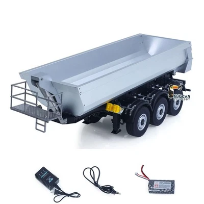KABOLITE 1/14 Metal Semi Trailer Dumper Electric Lifting for RC Tractor Truck - Image 1 of 4