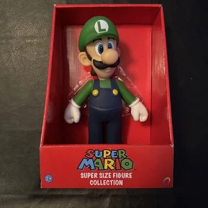 Super Mario Bros. LUIGI 9 inch Super Size Figure Collection Nintendo 2009 NEU - Bild 1 von 9