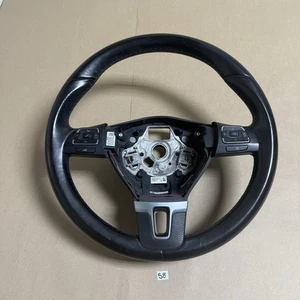 09-17 Volkswagen CC Steering Wheel W/ Control Switch Buttons 3C8419091BE OEM S8 - Picture 1 of 10