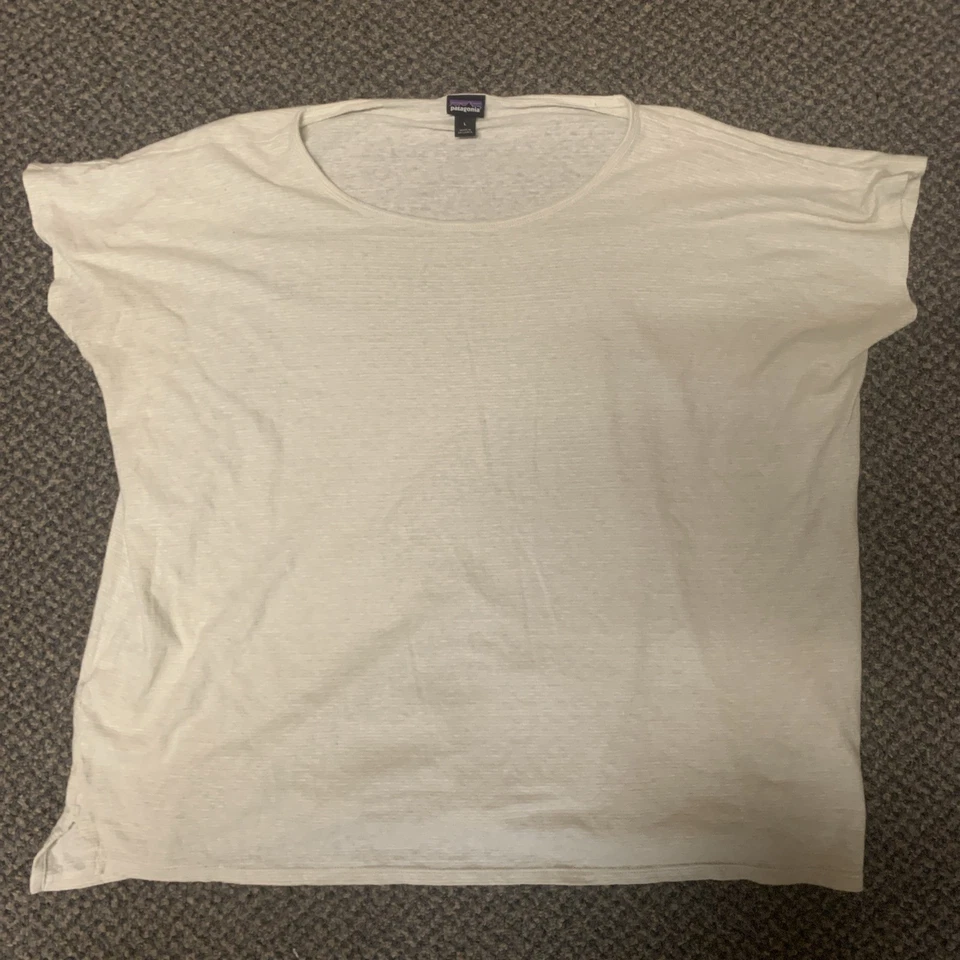 Женская футболка размер L Patagonia белая кремовая - Изображение 1 из 4