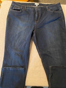 Denim & Company Damen 24W Straight Leg Blue Jeans Hose - Bild 1 von 4