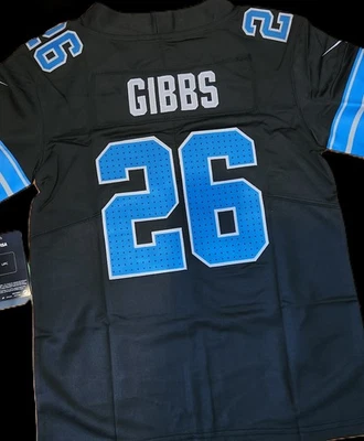 men's customized Jahmyr Gibbs 26 Detroit Lions Size S-3xl Stitched Jersey Nwt - Image 1 of 2