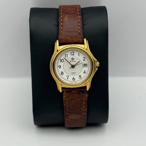 Royal London Ladies Quartz Watch RL-2199 Date Dial Brown Strap Working 26mm - Picture 1 of 13