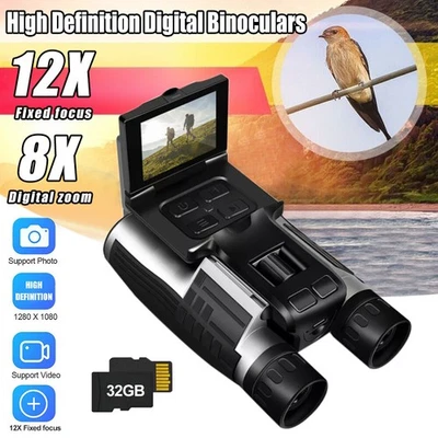 Digital Binoculars 48MP 8x Optical Zoom 2.5K Video Camera for Concerts Hunting - Image 1 of 4