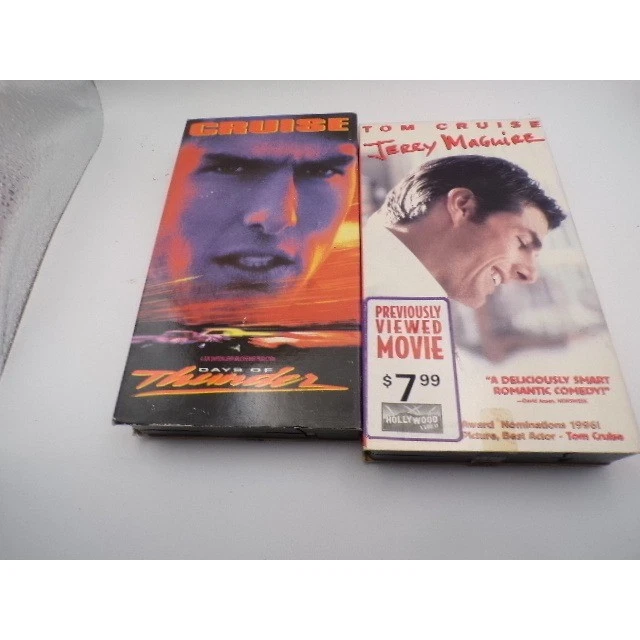 Days of Thunder and Jerry Maguire VHS Movies Starring Tom Cruise Lot - Image 1 of 1