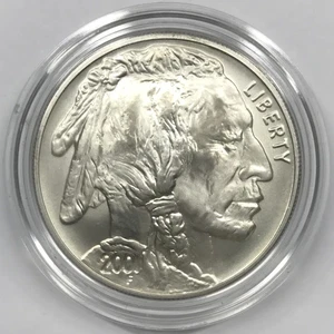 Silberdollar American Buffalo 2001-D Stempelglanz - nur Münze - Bild 1 von 2