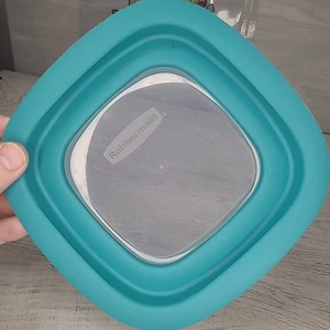 Rubbermaid Easy Window Lid 10M3M4 5A Teal 6" Square Replacement Lid - Bild 1 von 4