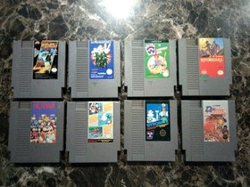 Nintendo NES 8 Game Lot Mario Track Meet Back To The Future Ghostbusters II +
