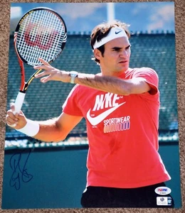 ROGER FEDERER Signed 11x14" Photo #1 - *PSA/DNA COA - Picture 1 of 4