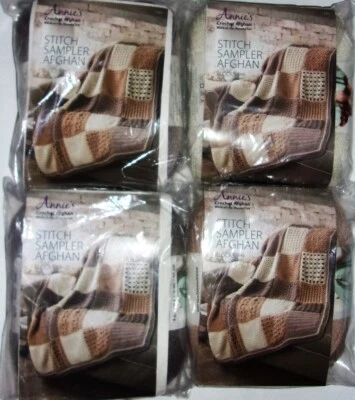 Annie's Crochet Afghan Stitch Sampler Blocks 1-3, 4-6, 7-9 & 10-12 (Pick Any) - Image 1 of 2