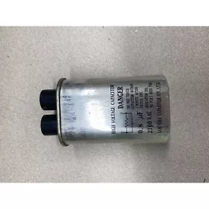 High Voltage Microwave Capacitor o.8 uF 2100 V.AC USED - Picture 1 of 4