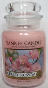 Yankee Candle Large Jar Candle 110-150 hrs 22 oz CHERRY BLOSSOM floral - Picture 1 of 4
