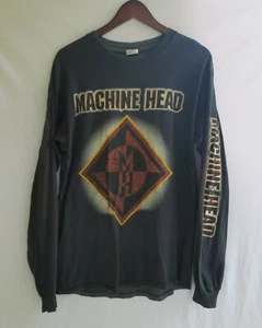 Vintage 2000s MACHINE HEAD F**K The Rest Of You Long Sleeve T-Shirts Black L - Picture 1 of 9