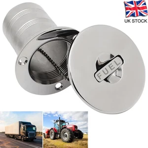 New 2" Boat Deck Fill Marine Filler with Keyless Lift Fuel Cap 316 Stainless UK - Picture 1 of 9