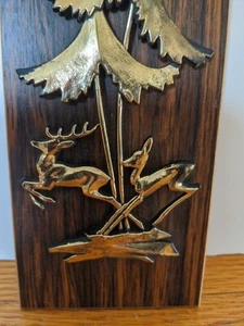 Vintage MCM 60s Syroco Wood Wall Plaque - Picture 1 of 6
