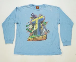 Rare Vintage Teen Titans Robin Starfire Raven Long Sleeve T Shirt 2000s Youth XL - Picture 1 of 15