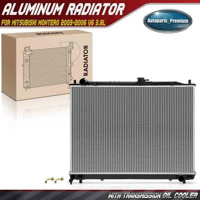 Radiador con enfriador de aceite de transmisión para Mitsubishi Montero 2003-2006 V6 3,8 L Foto 1 de 4