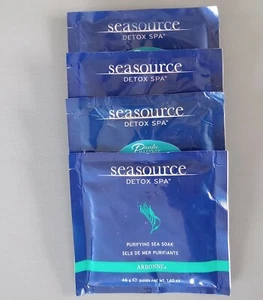 ARBONNE Seasource Detox Spa 4 Sealed Packs Purifying Sea Soak Bath Salts 1.65 oz - Picture 1 of 6