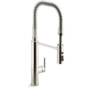 Kohler K-24982-SN Purist 1.5 GPM Pre-Rinse Kitchen Faucet With Spray, Polished N - Picture 1 of 2