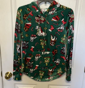 Dog Theme Christmas Hoodie Juniors Size SMALL (3-5) No Boundaries NEW - Picture 1 of 10