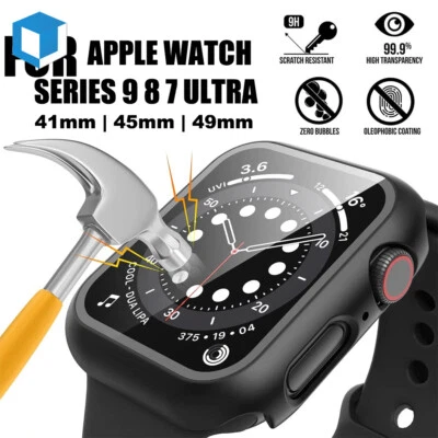 Funda protectora a prueba de golpes iWatch para Apple Watch Series 11/10/9/8/7/Ultra Bumper Foto 1 de 4