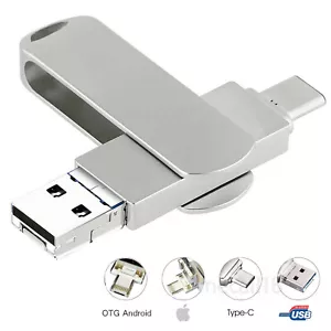 1TB 256GB OTG USB 3.0 Flash Drive Memory Stick Type C 4in1 For iPhone Android PC - Picture 1 of 12