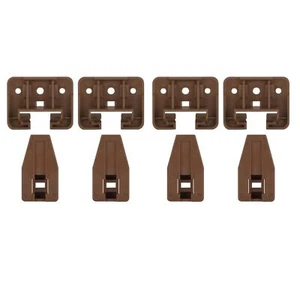 4 Pack Plastic Drawer Slides And Guides Drawer Replacement Part For Center Mount - Picture 1 of 7