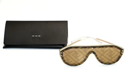 Gafas de sol para mujer Fendi FF M0039/G/S 10A7Y beige/dorado escudo cuadrado suave Foto 1 de 4