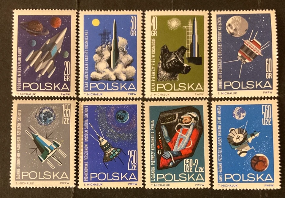 Polonia Scott #1291-7 y B108 nunca articulado Foto 1 de 1