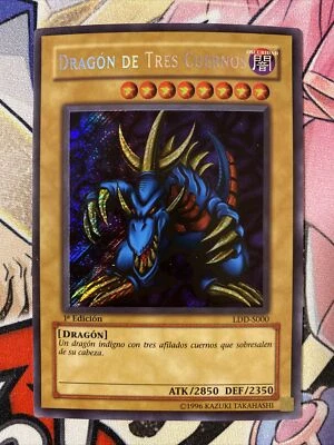 Tri-Horned Dragon (1st Edition) Spanish VLP/NM LOB-000 (IG) - Image 1 of 4