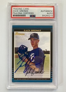zack greinke autographed baseball