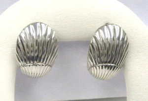 Pendientes de gancho vintage de plata de ley Georg Jensen - Imagen 1 de 4