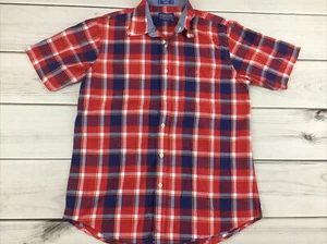 PENDLETON Woolen Mills Seaside Hemd rot blau Madras kariert Knopfleiste Herren M - Bild 1 von 12