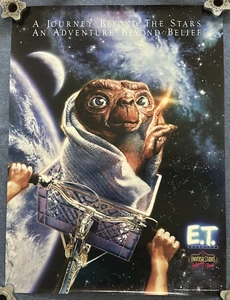 Universal Studios E.T. 1991 vintage Póster Adventures Movie Ride 22,5" x 30" - Imagen 1 de 6
