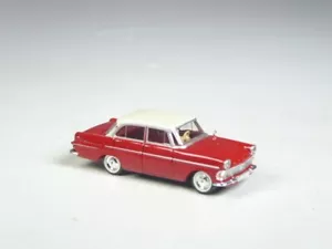 (DÄH) Brekina Opel Rekord P2 Limousine rot/weiß - Bild 1 von 1