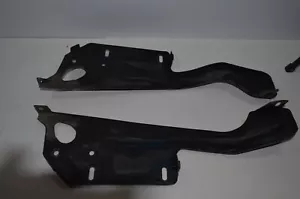 1973 OEM MERCURY COUGAR XR7 COUPE CONVERTIBLE HOOD LATCH SUPPORT BRACKETS - Foto 1 di 15