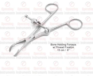 Pinza per tenuta ossea fissaggio filetto 15 cm strumento ortopedico - Foto 1 di 4