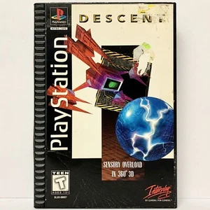 DESCENT (1996 Sony PlayStation PS1) CIB W/ Reg Card And Manual TESTED Long Box - Picture 1 of 5