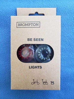 Brompton Be Seen Lights (Front /Rear lights) For 2024 Model Black Brand New - Image 1 of 2