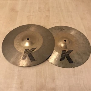 ZILDJIAN K HI HAT CUSTOM CYMBALS 14” PAIR HYBRID AVEDIS DRUM KIT HATS - Picture 1 of 16
