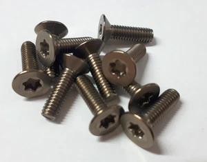 10 x Titan Schrauben / Titanium Grade 2 Screws ISO 14581 TORX M3 x 8* - Picture 1 of 1