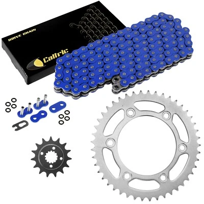 Kit de corrente e rodas dentadas de anel-O azul para Honda XR650L 1993-2017 - Imagem 1 de 4