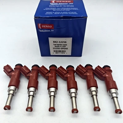 6X DENSO Fuel Injector 23250-0P040 For 07-10 Toyota Camry RAV4 Lexus ES350 3.5L Foto 1 de 4