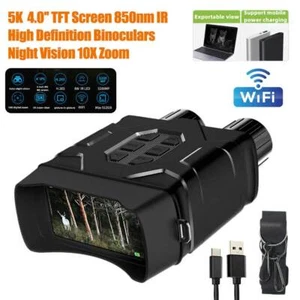 5K WIFI Digital Night Vision Binoculars 4" with Camera & Video Infrared Goggles - Picture 1 of 10