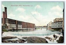 1907 Woonsocket Falls Woonsocket Rhode Island RI Posted Wheel Wright Postcard