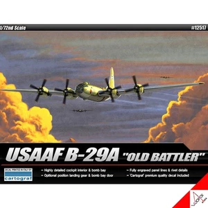Academy 1/72 USAAF B-29A OLD BATTLER Flugzeug Hobby Plastikmodellbausatz #12517 - Bild 1 von 6