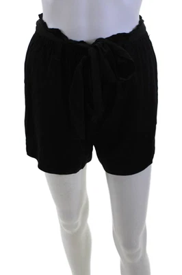 Bella Dahl Unisex Black EcoVero Drawstring Solid Beach Shorts Size XS - Image 1 of 4