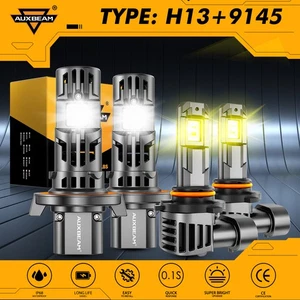 Faro LED AUXBEAM Canbus H13 haz alto bajo blanco 9145 luz antiniebla 6500K 3000K - Imagen 1 de 17